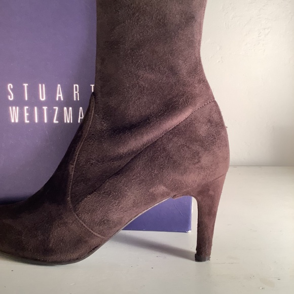 Stuart Weitzman Cola Suede Stretch Boots- 9.5 - Picture 16 of 16